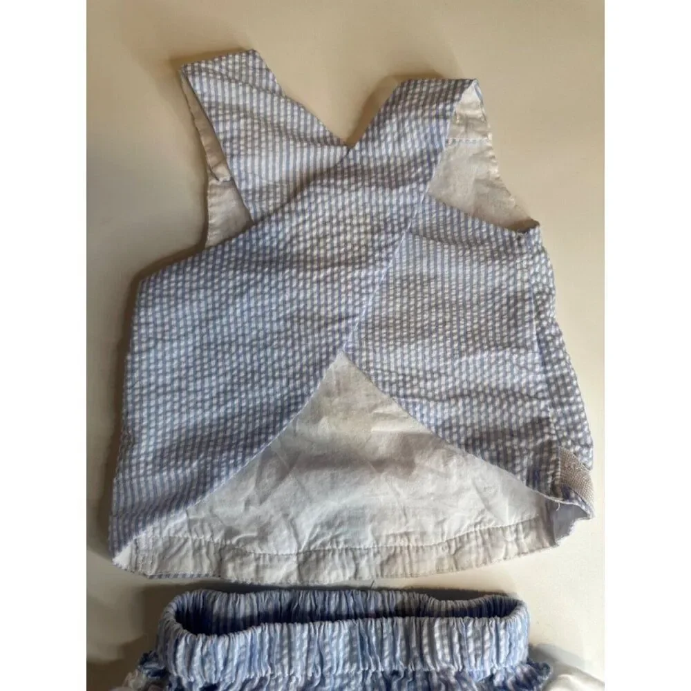 LIL CACTUS Bunny Two Piece Ruffle Bottom Outfit Easter 12-18 Month Unisex Spring